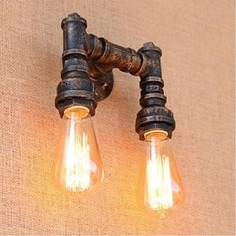 Nostalgia Simple Water Pipe Decorative Small Wall Lamp Wall Light