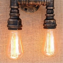 Nostalgia Simple Water Pipe Decorative Small Wall Lamp Wall Light