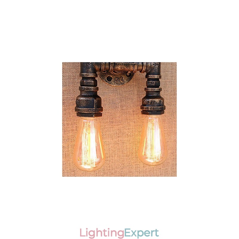 Nostalgia Simple Water Pipe Decorative Small Wall Lamp Wall Light
