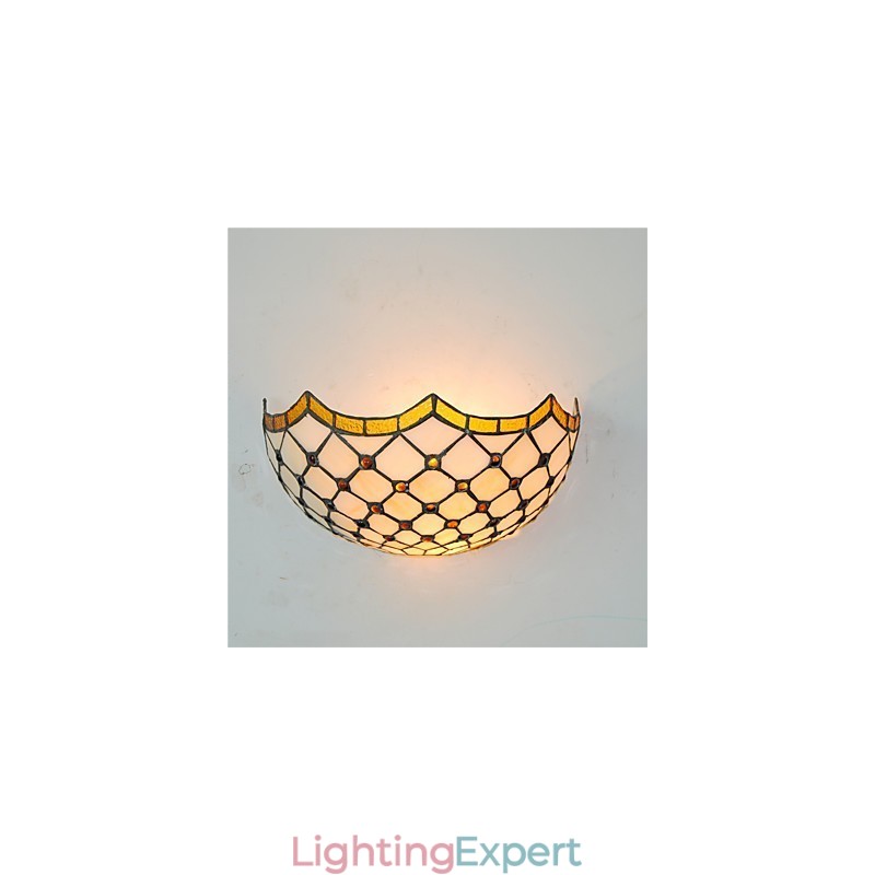 Retro Country Wall Lights Glass Shade Living Room Bedroom Restaurant Cafe Bar Wall Sconces