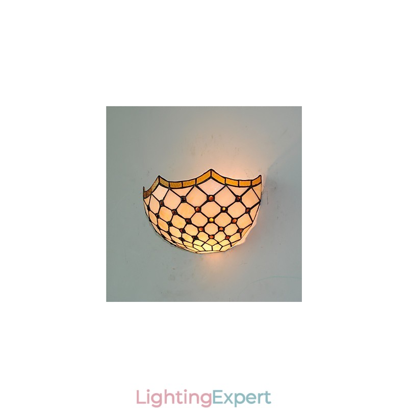 Retro Country Wall Lights Glass Shade Living Room Bedroom Restaurant Cafe Bar Wall Sconces