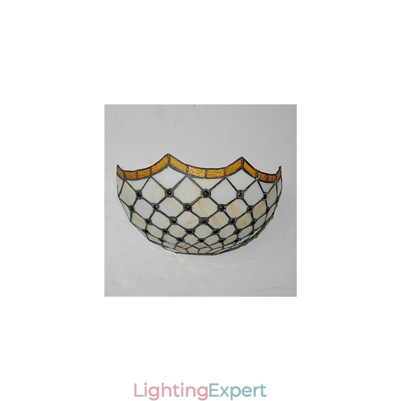 Retro Country Wall Lights Glass Shade Living Room Bedroom Restaurant Cafe Bar Wall Sconces