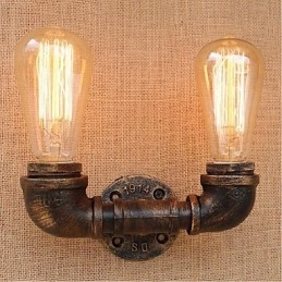 Nostalgia Simple Water Pipe Decorative Small Wall Lamp Wall Light
