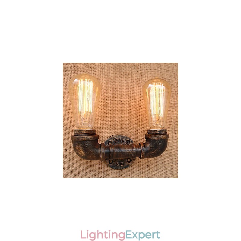 Nostalgia Simple Water Pipe Decorative Small Wall Lamp Wall Light