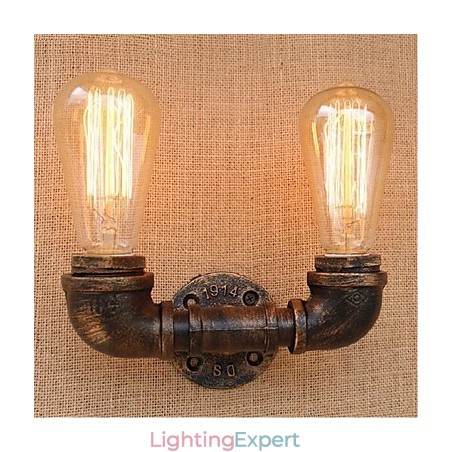 Nostalgia Simple Water Pipe Decorative Small Wall Lamp Wall Light Nostalgia Simple Water Pipe Decorative Small Wall Lamp Wall Light