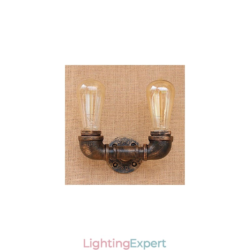Nostalgia Simple Water Pipe Decorative Small Wall Lamp Wall Light