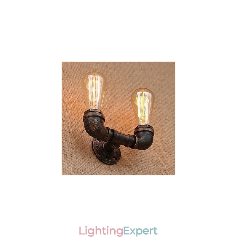 Nostalgia Simple Water Pipe Decorative Small Wall Lamp Wall Light