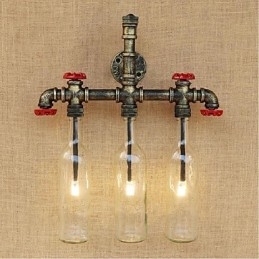 Retro Industrial Wind Switch Water Bottle Wall Lamp Wall Light