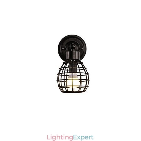Retro Pipe Wall Lights Simple Loft Black Birdcage Metal Dining Room Kitchen Bar Cafe Decoration lighting Retro Pipe Wall Lights Simple Loft Black Birdcage Metal Dining Room Kitchen Bar Cafe Decoration lighting