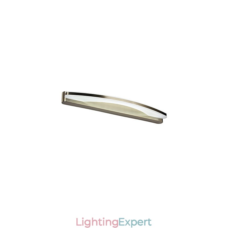 Modern Contemporary Chrome Feature for Ambient Light Bathroom Lighting Wall Light