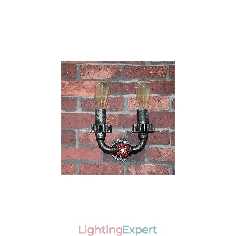 2 Heads Vintage Industrial Metal Wall Lights Restaurant Cafe Bar Decoration lighting