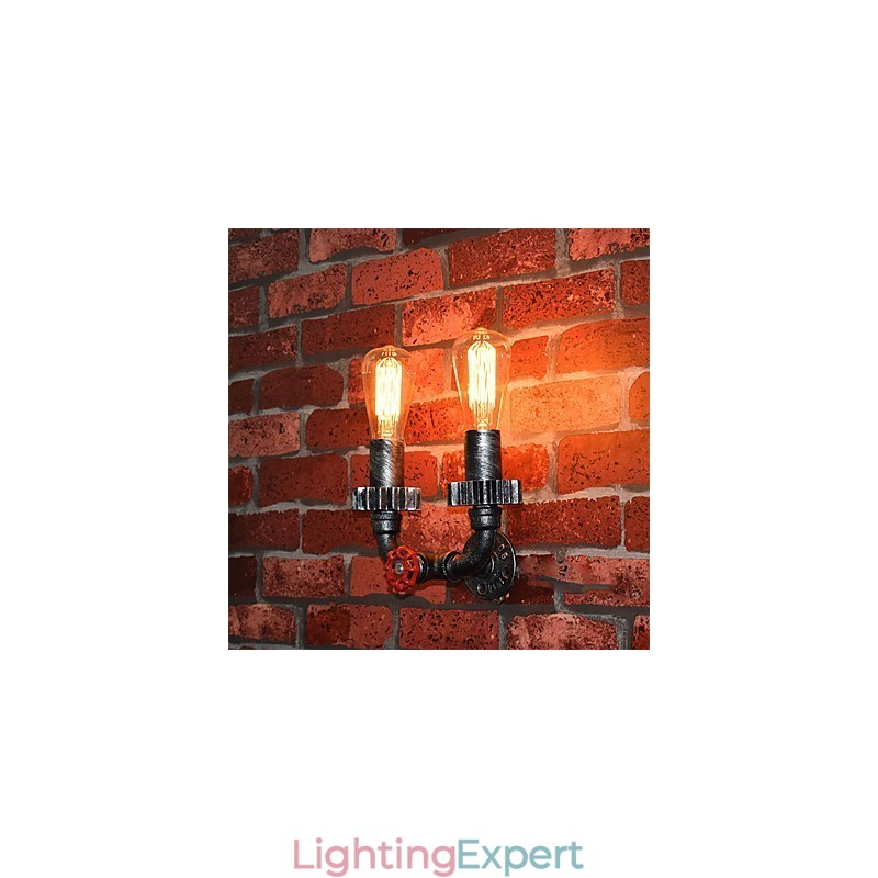 2 Heads Vintage Industrial Metal Wall Lights Restaurant Cafe Bar Decoration lighting