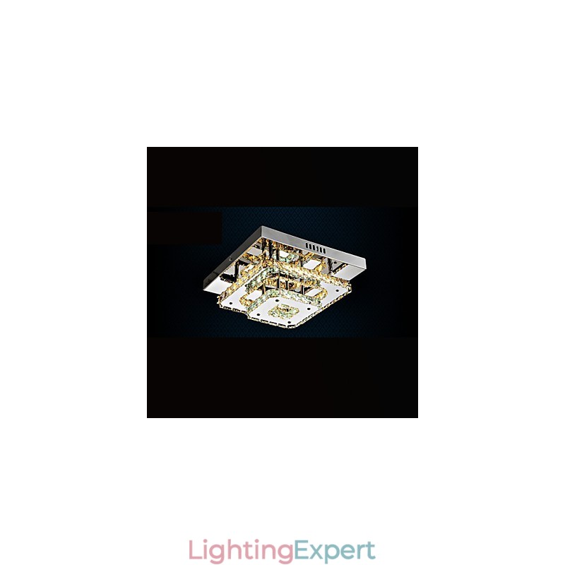 Crystal Ceiling Lamps Flush Mount Clear or Amber K9 for Indoor CE