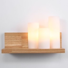 Wood Sconces 3 Lights Country