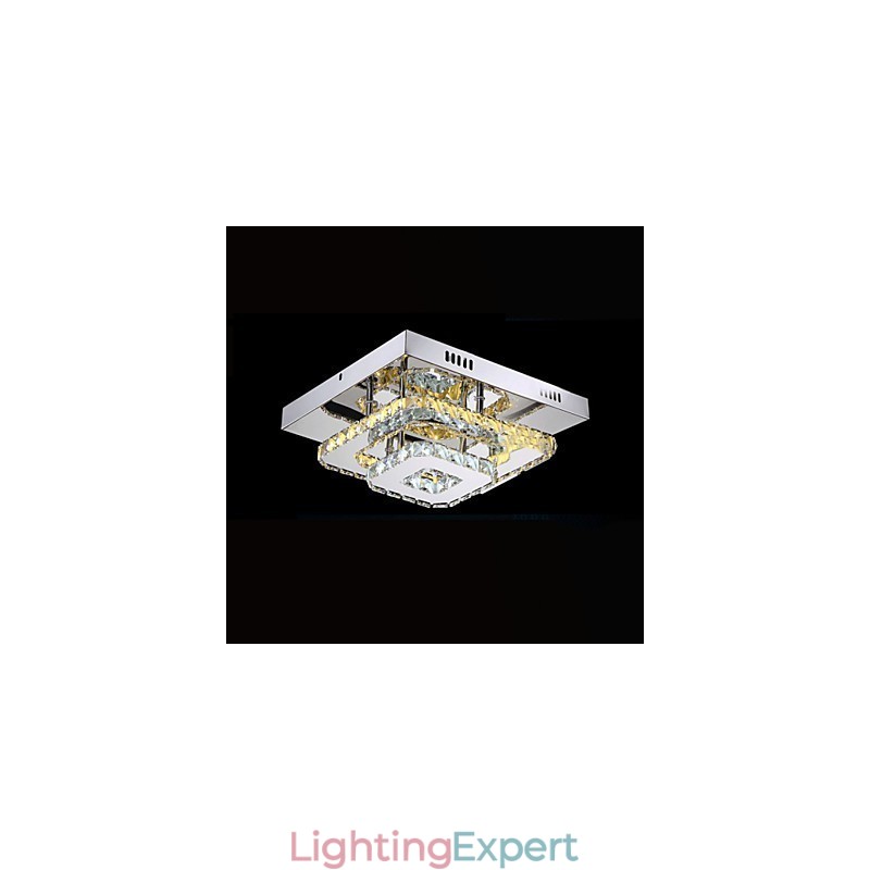 Crystal Ceiling Lamps Flush Mount Clear or Amber K9 for Indoor CE