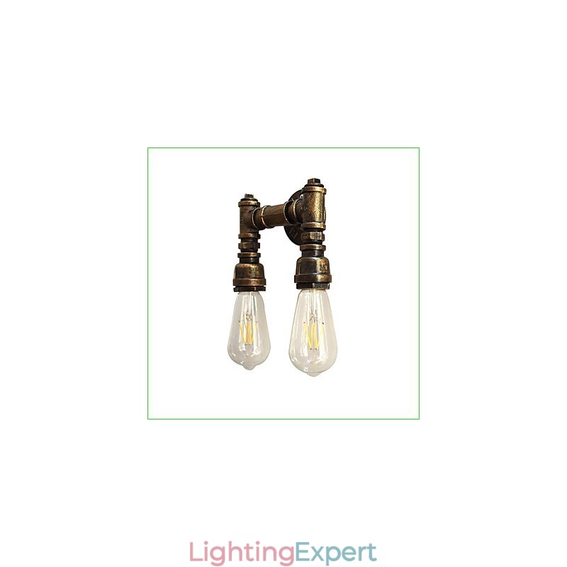 Rustic Lodge Traditional Classic Antique Brass Feature for Ambient Light Wall Sconces Wall Light