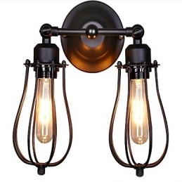 Traditional Classic Rustic Lodge Country Painting Feature for Swing Arm Ambient Light Wall Sconces Wall Light