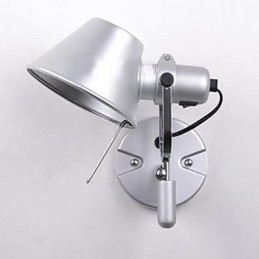 Modern Contemporary Silver Feature for Eye Protection Ambient Light Wall Sconces Wall Light