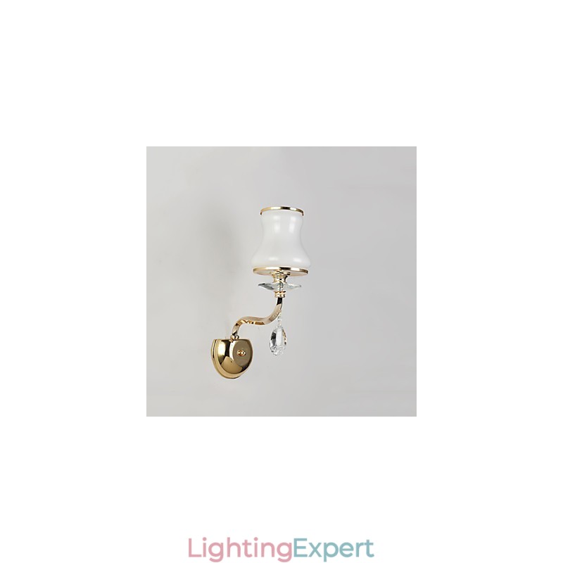 Modern Contemporary Electroplated Feature for Crystal Ambient Light Wall Sconces Wall Light