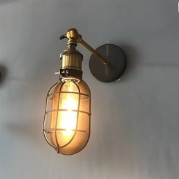Vintage Black Metal Loft Wall Lamps Living Room Dining Room Hallway Cafe Bars Bar Wall Lamp