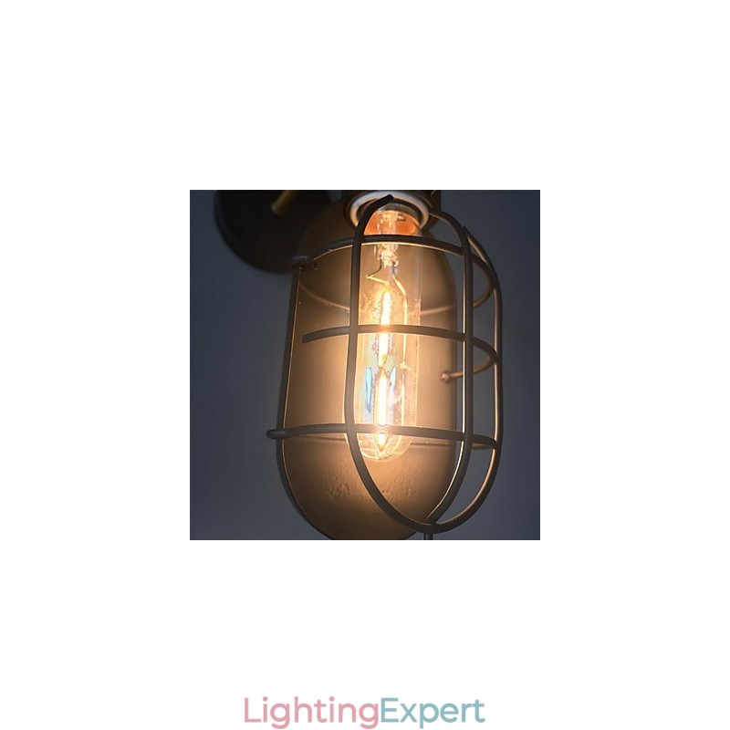 Vintage Black Metal Loft Wall Lamps Living Room Dining Room Hallway Cafe Bars Bar Wall Lamp