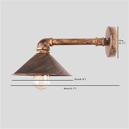 Water Pipe Wall Lights Retro Industrial Style Creative Country Metal Restaurant Cafe Bars Bar Table Wall Sconces