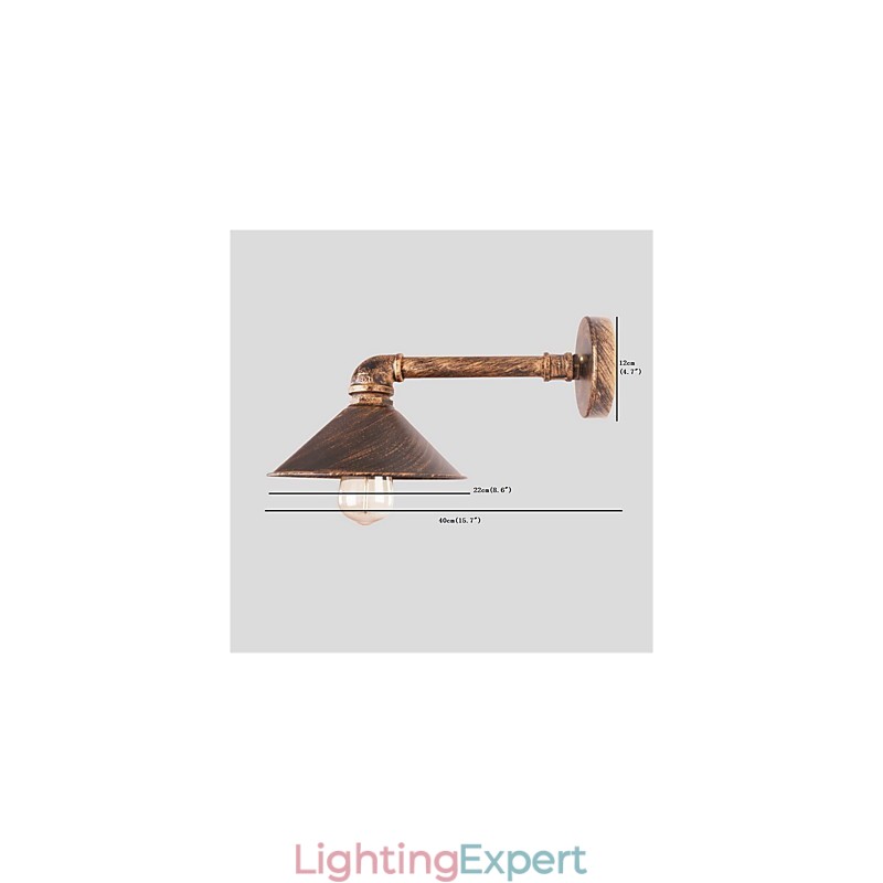 Water Pipe Wall Lights Retro Industrial Style Creative Country Metal Restaurant Cafe Bars Bar Table Wall Sconces