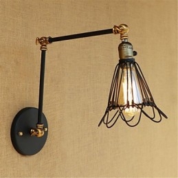 Rustic Lodge Country Retro Painting Feature for Mini Style Swing Arm Ambient Light Swing