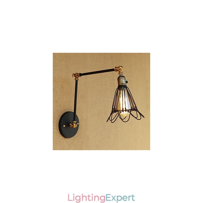 Rustic Lodge Country Retro Painting Feature for Mini Style Swing Arm Ambient Light Swing