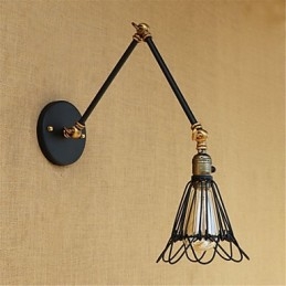 Rustic Lodge Country Retro Painting Feature for Mini Style Swing Arm Ambient Light Swing