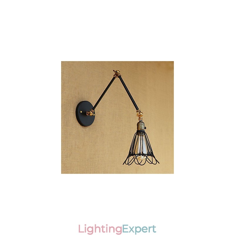 Rustic Lodge Country Retro Painting Feature for Mini Style Swing Arm Ambient Light Swing