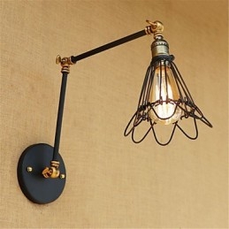 Rustic Lodge Country Retro Painting Feature for Mini Style Swing Arm Ambient Light Swing