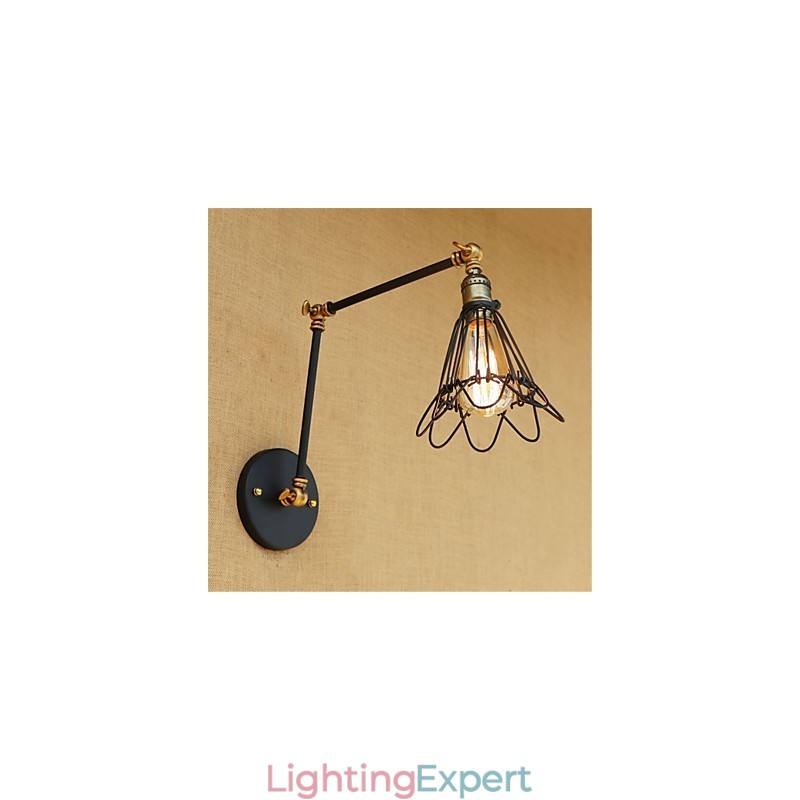 Rustic Lodge Country Retro Painting Feature for Mini Style Swing Arm Ambient Light Swing