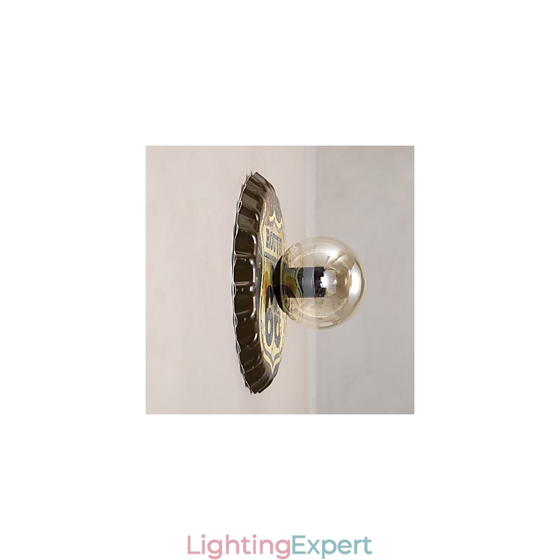 Traditional Classic Rustic Lodge Country Painting Feature for Mini Style Ambient Light Wall Sconces Wall Light