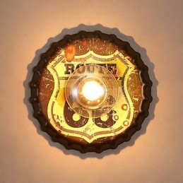 Traditional Classic Rustic Lodge Country Painting Feature for Mini Style Ambient Light Wall Sconces Wall Light