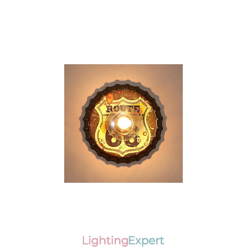 Traditional Classic Rustic Lodge Country Painting Feature for Mini Style Ambient Light Wall Sconces Wall Light