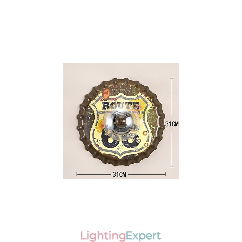 Traditional Classic Rustic Lodge Country Painting Feature for Mini Style Ambient Light Wall Sconces Wall Light