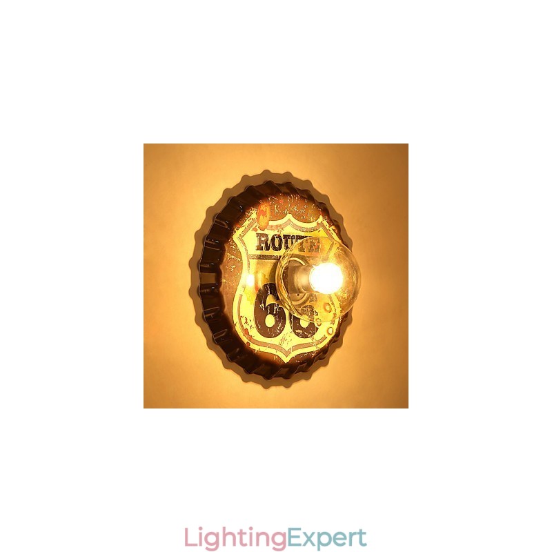 Traditional Classic Rustic Lodge Country Painting Feature for Mini Style Ambient Light Wall Sconces Wall Light