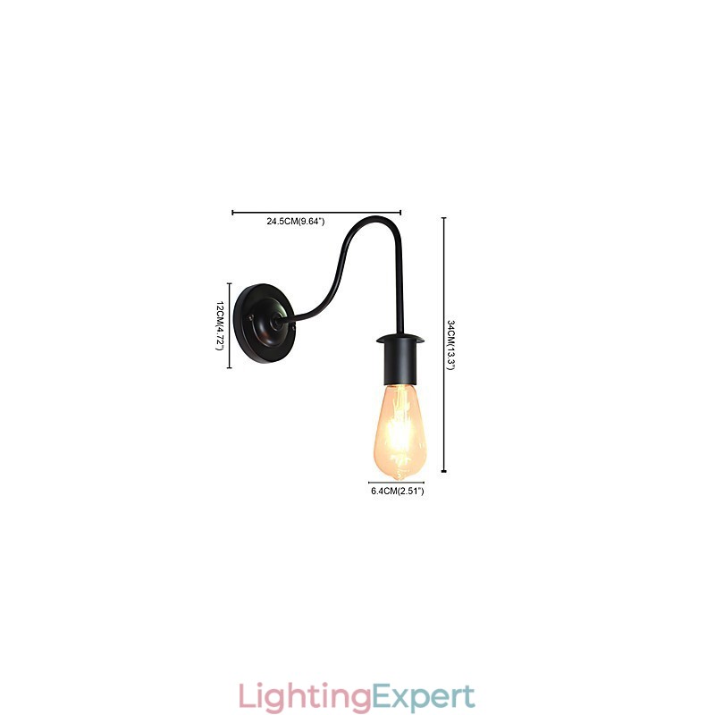 Wall Sconces Wall Iron Wall Lamp Dumb Black Lightsaber Lamp On Wall