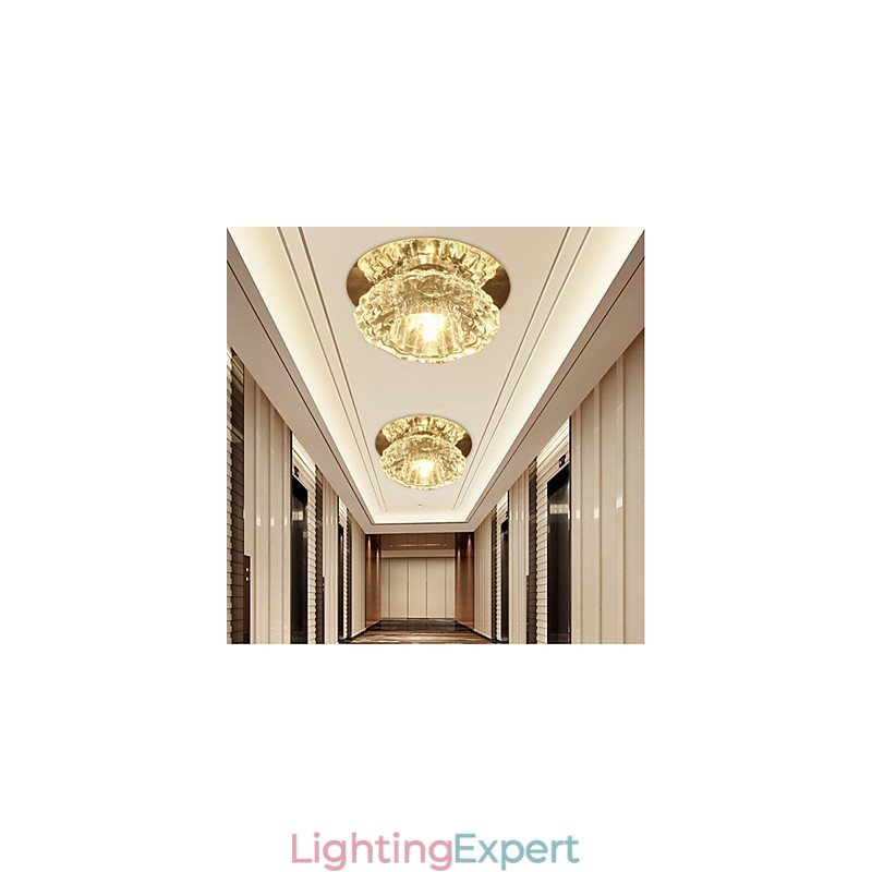 3W Energy Saving Modern Ceiling Light Crystal Ceiling Light Down light bulb Lamp