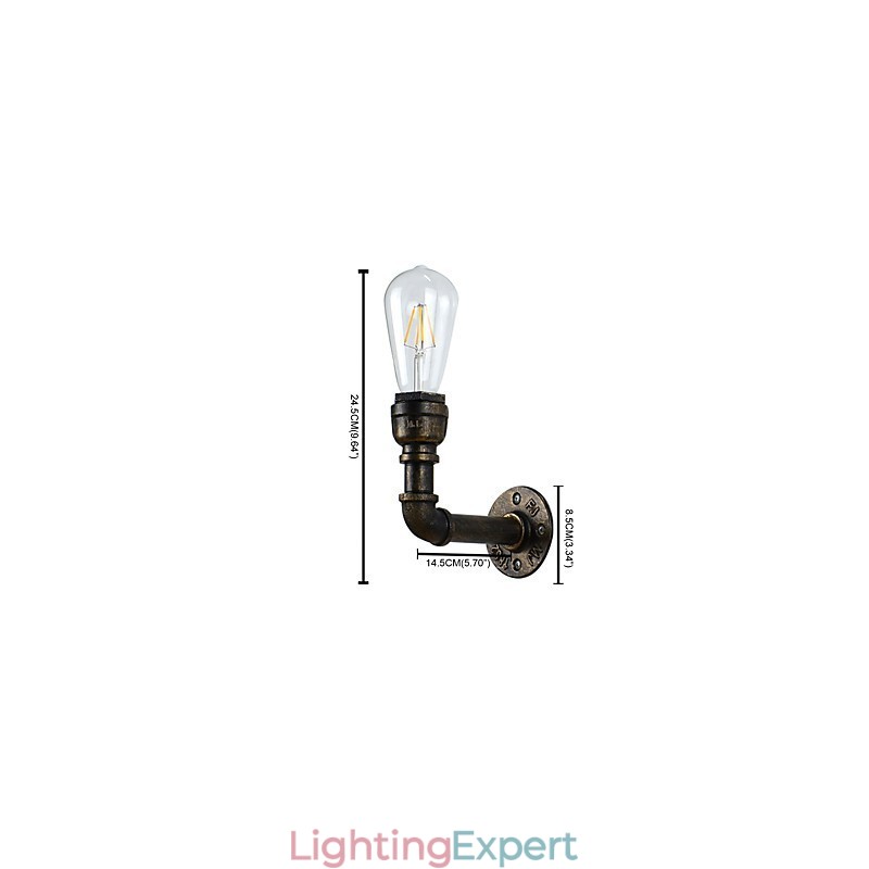 Rustic Lodge Traditional Classic Antique Brass Feature for Ambient Light Wall Lights Wall Light