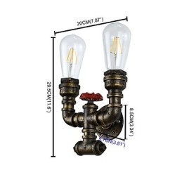Rustic Lodge Traditional Classic Antique Brass Feature for Ambient Light Wall Lights Wall Light