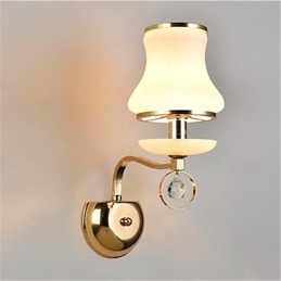 Modern Contemporary Electroplated Feature for Crystal Mini Style Eye Protection Ambient Light Wall Lights
