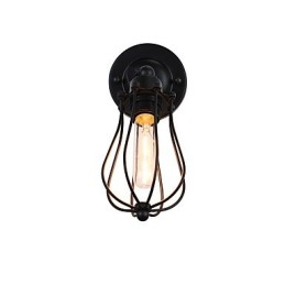 Painted Steel Wall Lamp Dumb Black American Coffee Decoration Retro Wall Light Lightsaber Lamp On Wall