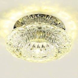 Modern Contemporary Crystal Mini Style Flush Mount