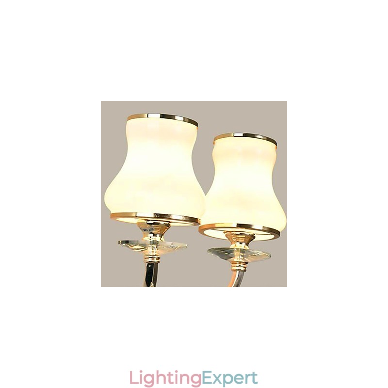 Modern Contemporary Electroplated Feature for Crystal Mini Style Eye Protection Wall Lights