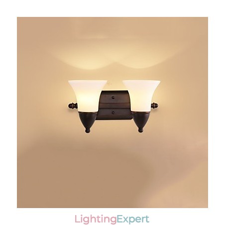 Rustic Lodge Black Oxide Finish Feature for Eye Protection Ambient Light Wall Sconces Wall Light