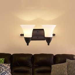 Rustic Lodge Black Oxide Finish Feature for Eye Protection Ambient Light Wall Sconces Wall Light