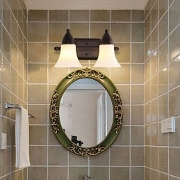 Rustic Lodge Black Oxide Finish Feature for Eye Protection Ambient Light Wall Sconces Wall Light
