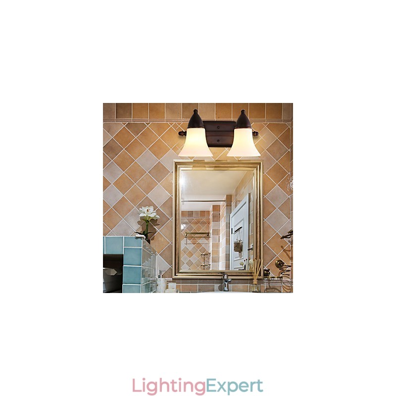 Rustic Lodge Black Oxide Finish Feature for Eye Protection Ambient Light Wall Sconces Wall Light